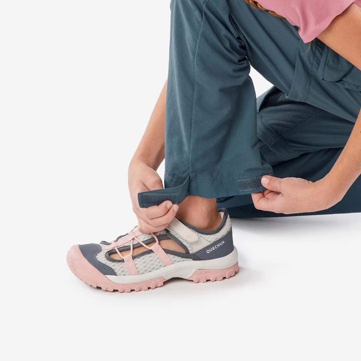 Actual product image Quechua Zip-Off-Hose Kinder Gr. 123–172 Wandern - MH500 blau (10, 11, 12)
