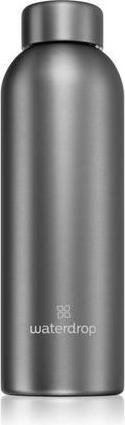 Waterdrop Thermo Steel Metal Water Bottle - Charcoal, 600 ml (0.60 l)