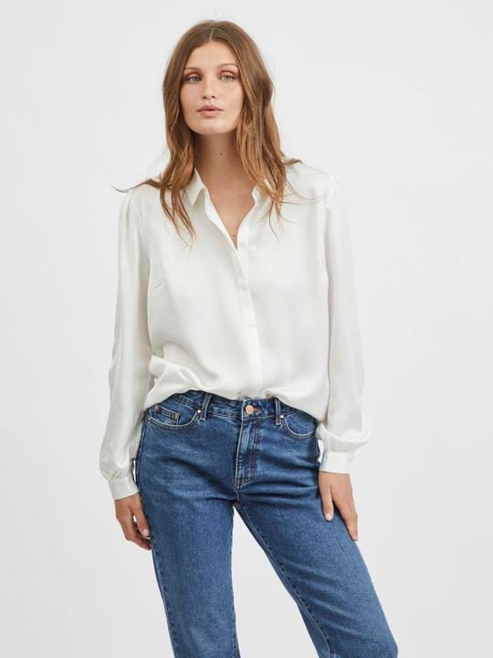 Actual product image Vila Long Sleeve Satin Top (40)