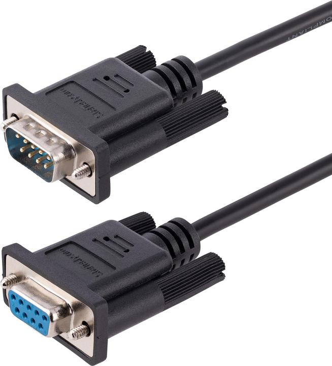 Image du produit StarTech com 3m RS232 Serial Null Modem Cable, Crossover Serial Cable w/Al-Mylar Shielding, DB9 Seri (3 m)