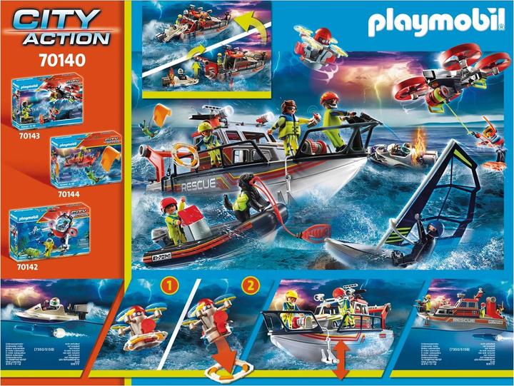 Produktbild Playmobil Seenot: Löscheinsatz mit Rettungskreuzer (70140, Playmobil City Life)
