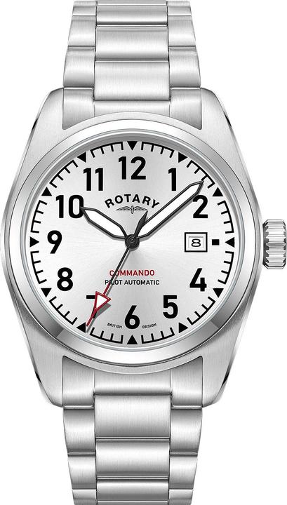 Actual product image Rotary GB05470/22 Commando Mens Watch 42mm 10ATM (Analogue wristwatch, 42 mm)