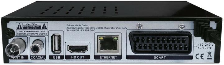Actual product image Golden Media MANIA 828+ récepteur DVB-C/T (1200 GB, DVB-T2, CI+ slot)