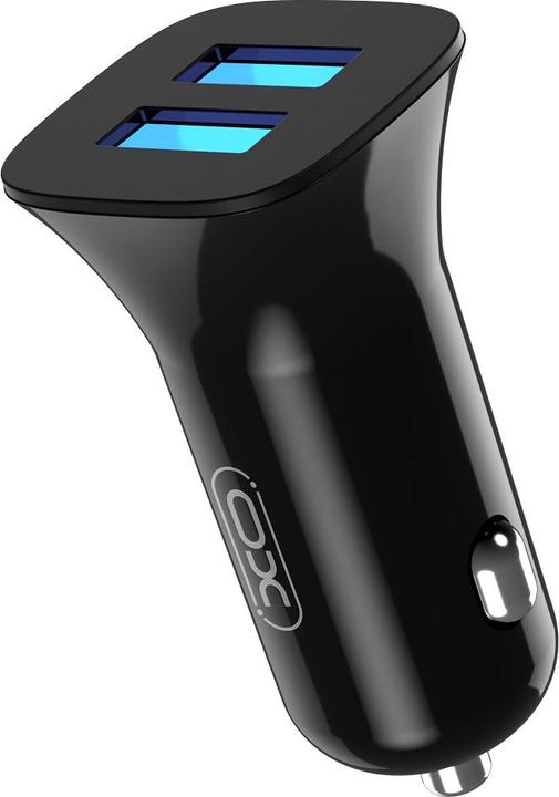 Actual product image xO car charger TZ10 2x USB 2,4A black + USB-C cable
