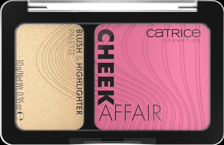 Image du produit Catrice Cheek Affair Blush & Highlighter Palette blush et illuminateur (L'amour au premier coup d'oeil, Highlighter, 10 g)