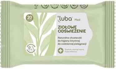 Actual product image Luba Med Herbal Refreshment Natural Intimate Hygiene Wipes 20 Pcs. (Intimate wipes)