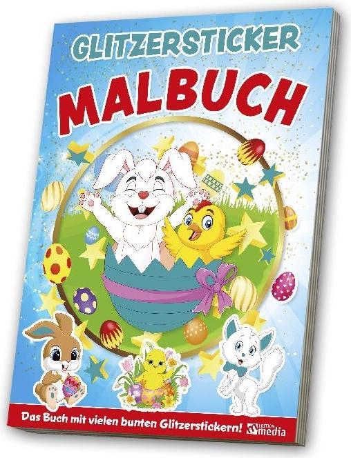 Produktbild Glitzersticker Malbuch Kunterbunte Welt zur Osterzeit