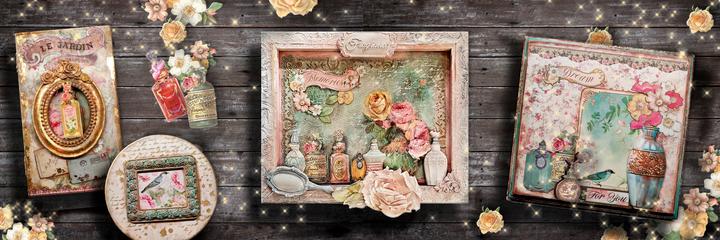 Produktbild Stamperia Motiv-Strohseide "Album of Roses", DIN A4 (28 g/m², 1 x)