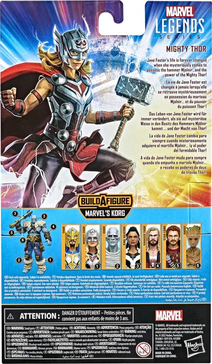 Immagine prodotto Hasbro Marvel Legends Thor: Amore e Tuono, figura d'azione di Mighty Thor da 15 cm, 4 accessori e 1