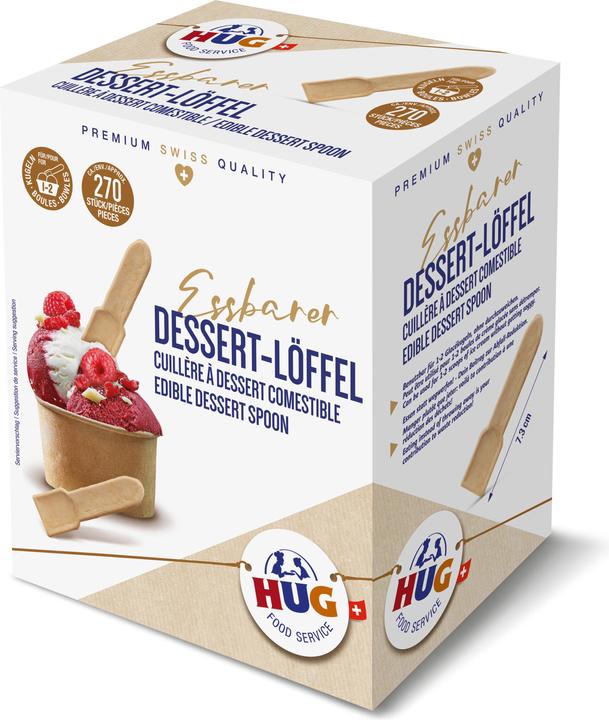 Immagine prodotto HUG Cucchiaio da dessert commestibile 270 pezzi (1 pz., 1000 g)