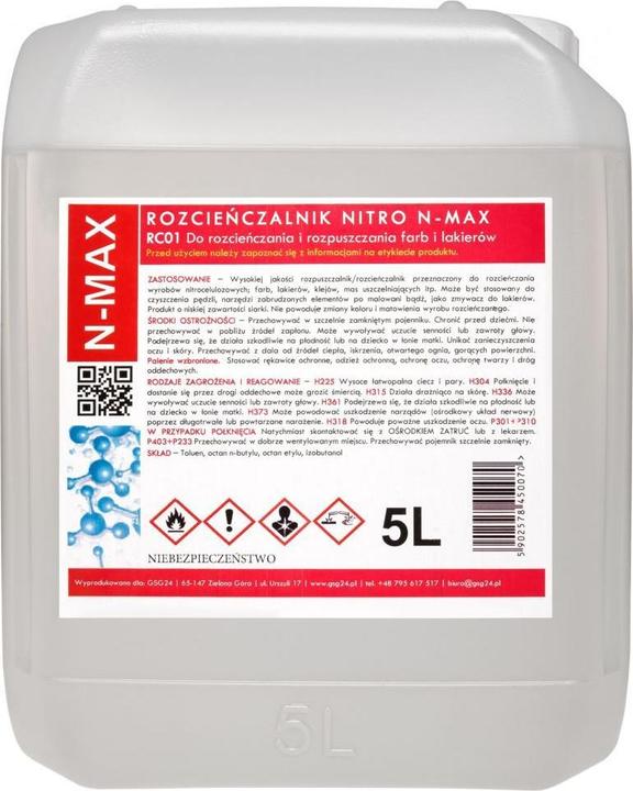 Produktbild Gsg24 NITRO RC-01 N-MAX 5L thinner solvent