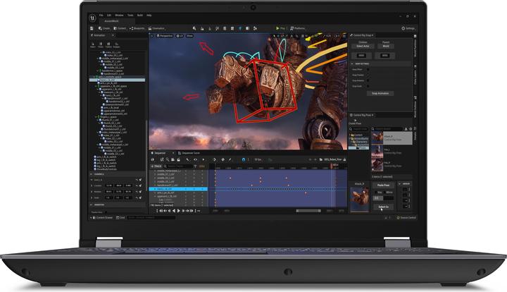 Actual product image Lenovo ThinkPad P16 Gen 2 (16", Intel Core i7-14700HX, 64 GB, 1000 GB, DE)