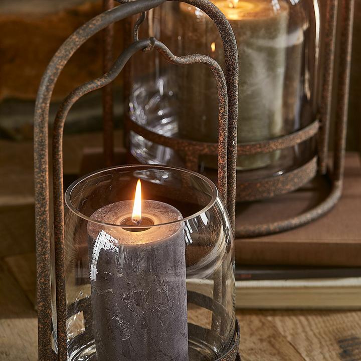 Actual product image Loberon Lantern set of 2 Émilisse antique brown (2 x)