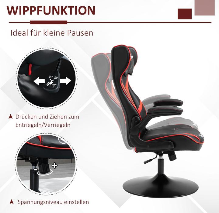 Immagine prodotto Vinsetto Sedia da gioco ergonomica