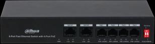 Image du produit Dahua PoE DH-PFS3006-4ET-36 commutateur de réseau Fast Ethernet (10/100) Power over Ethernet (4 Ports)