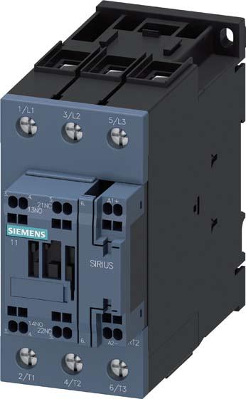 Image du produit Siemens Contacteur pour chemin de fer, AC-3e, 37kW/400V, 1S+1Ö, DC72V, 0.7-1.25*Us, 3 pôles, S2