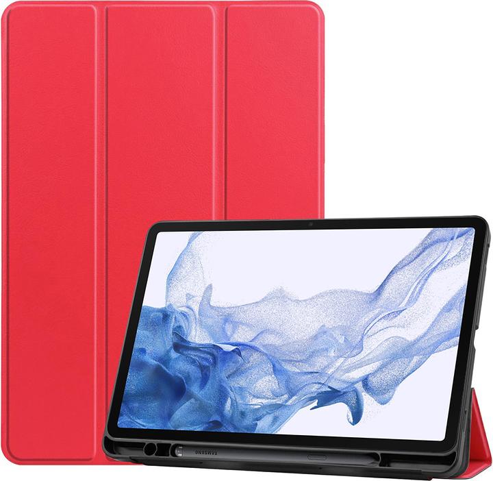 Actual product image Cazy Premium smart case compatible with Samsung Galaxy Tab S8+ - Protective case with pen holder - (Galaxy Tab S8+)