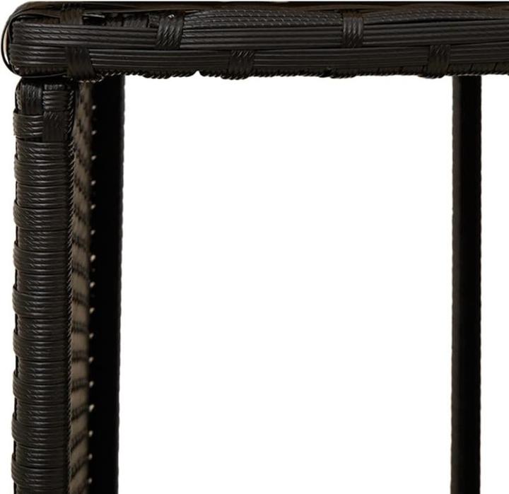Image du produit VidaXL Margelle de piscine Jacuzzi Habillage de piscine noir Poly rotin