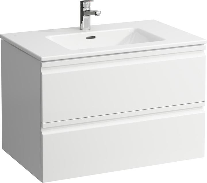 Actual product image Laufen Pro S Set 800, washbasin, 1 tap hole, overflow, incl. vanity unit, 2 drawers, 800x500mm, H861