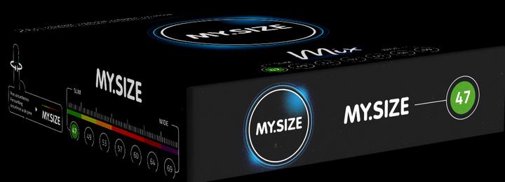 Actual product image My.Size Classic "47mm MIX" 28 condoms for best wearing comfort and safety (28 pcs.)