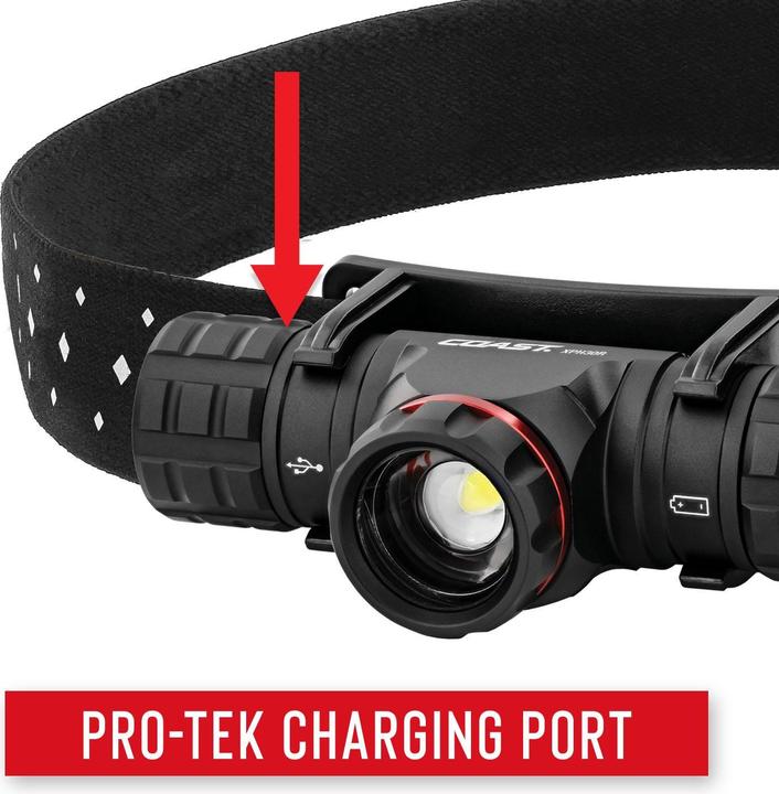 Image du produit Coast XPH30R Lampe frontale rechargeable 1000 lumens - Vending Pack (1000 lm)