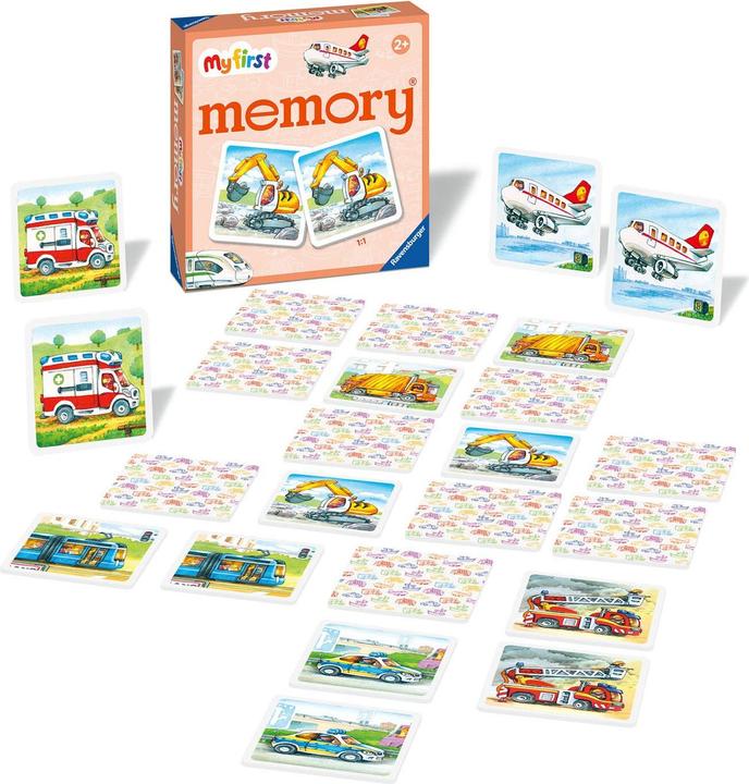 Produktbild Ravensburger My first memory - Fahrzeuge (Niederländisch, Italienisch, Spanisch, Französisch, Englisch, Deutsch, Portugiesisch)