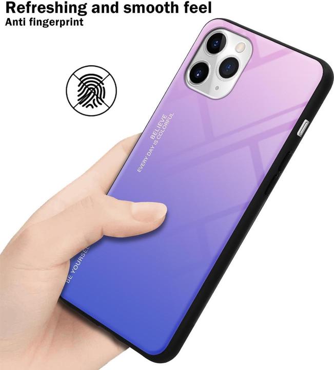 Productafbeelding Cadorabo TPU 2 kleuren glasdekking (Apple iPhone 11 Pro)