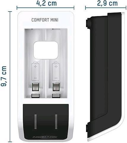 Image du produit Ansmann Mini chargeur Comfort (1 pcs, AAA, AA, 800 mAh, Piles rechargeables + chargeur)