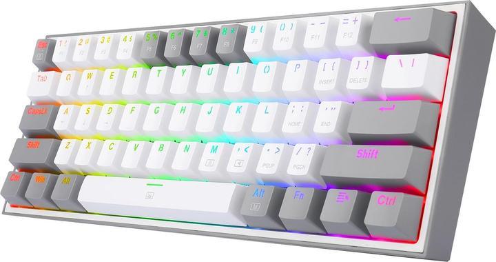 Actual product image Redragon K617 Fizz RGB white/grey (US, Cable)