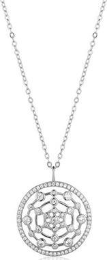 JVD - Elaborate silver necklace with zircons Cobweb SVLN0572XK5BI45