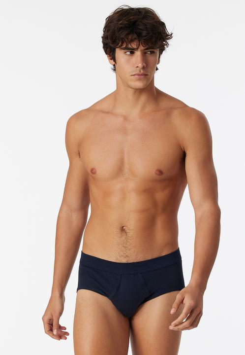 Actual product image Schiesser 2 Pack Cotton Essentials Fine Rib Sports Briefs / Underpants (XXL, pack of 2)