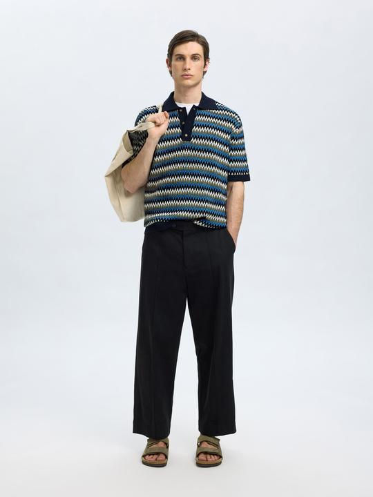 Produktbild Selected Homme Kurzärmeliges Polohemd aus Strick (XL)