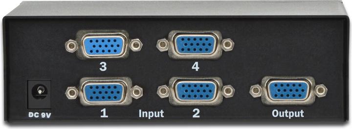 Productafbeelding Digitus VGA-schakelaar 4 pc's, 1 monitor