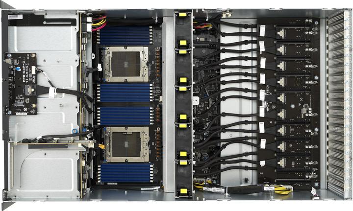 Actual product image ASUS Server BAB ESC8000A-E12-SKU2/10G/3kW(2+2)/2 PCIe/2 NVMe