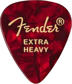 Actual product image Fender 351 Picks, XHeavy, Red Moto 12 (12 x)
