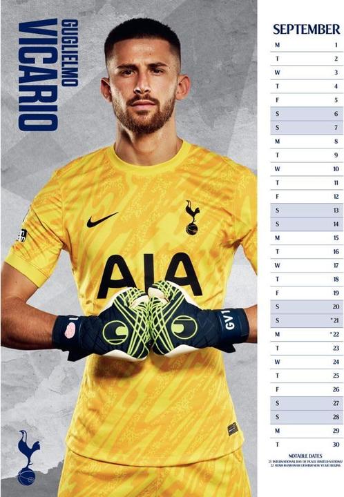 Immagine prodotto Tottenham Hotspur FC Calendario da Parete (A3)