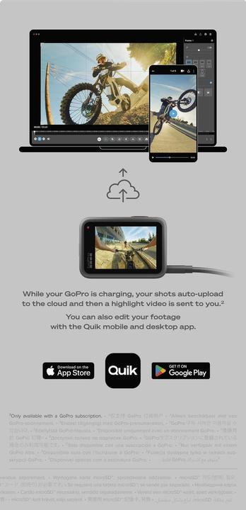 Produktbild GoPro HERO13 Black (inkl. 128 GB MicroSDX) (60p, Bluetooth, WLAN)
