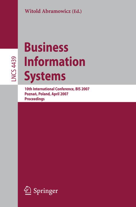Produktbild Business Information Systems (Witold Abramowicz, 2007)