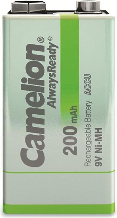 Produktbild Camelion AlwaysReady NH-9V200AR-BP1 - Batterie 9V - NiMH - (wiederaufladbar) (1 Stk., 9V Block, 200 mAh)