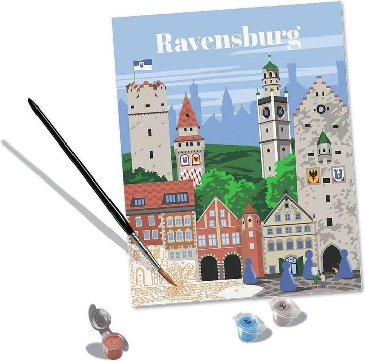 Immagine prodotto Ravensburger CreArt - Pittura per numeri 23685 - Ravensburg colorata - da 12 anni - Anniversario 50