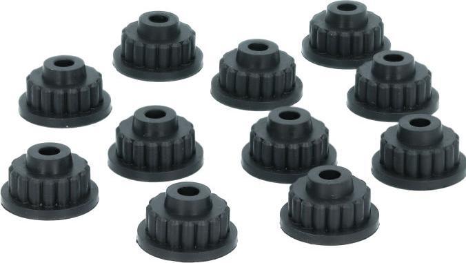PRO Caoutchouc De Valve Team Set=10pcs. Noir (Tête de pompe)