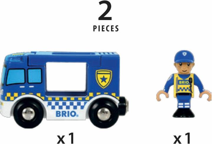 Actual product image Brio Police car