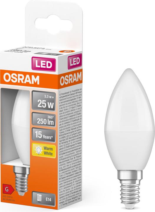 Actual product image Osram Star Classic B (E14, 3.30 W, 250 lm, 1 x, G)
