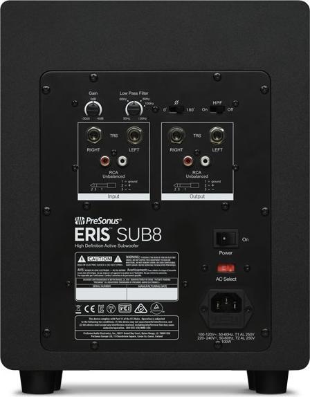 Image du produit PreSonus Eris Sub8 (Subwoofer actif, 1 pièce, 1x 50 W)