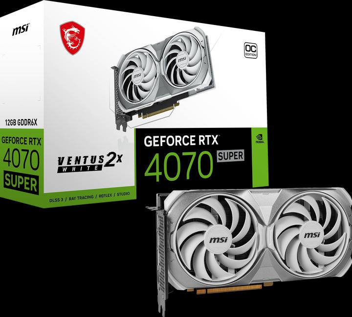 MSI GeForce RTX 4070 SUPER 12G VENTUS 2X WHITE OC (12 GB)