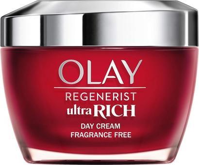 Image du produit Olay Regenerist Ultra Rich Day Cream Texture non grasse avec des peptides de vitamine B3 et du beurre de