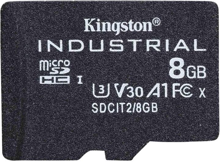 Actual product image Kingston Industrial (8 GB, microSDHC, U3, UHS-I)