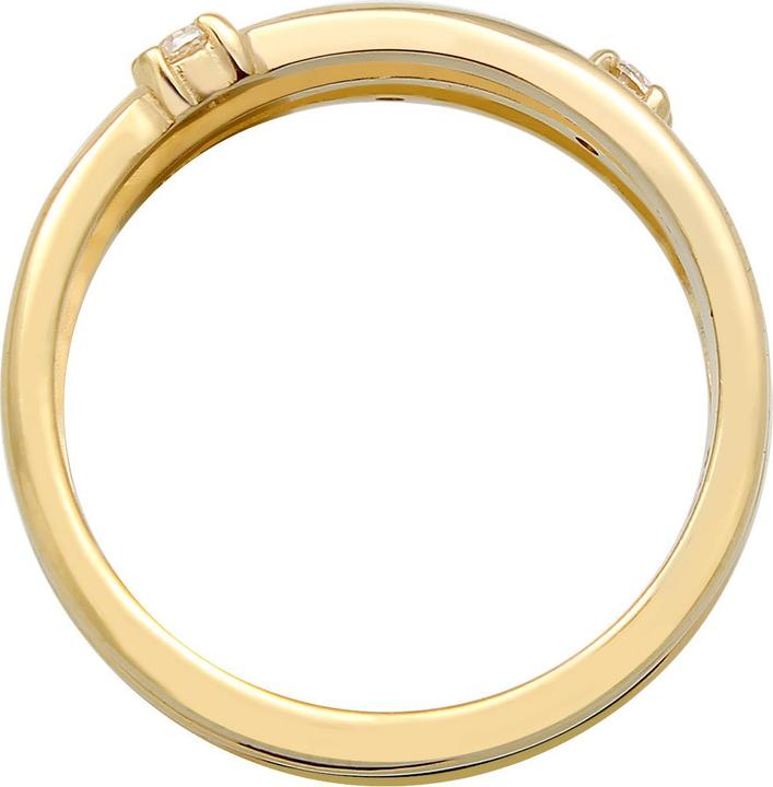 Image du produit Elli Bague Enveloppe Filigrane Zirconium Tendance 925 Argent (52, Argent 925)