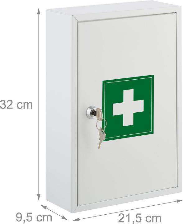 Actual product image Relaxdays Medicine cabinet (21.5 x 9.5 x 32 cm)