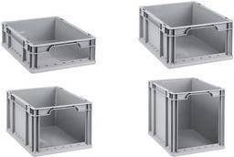 Actual product image Allit Storage box ProfiPlus EuroStore L422 grey Euro box made of PP on the front side